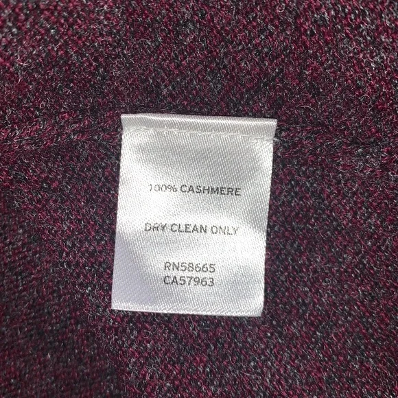 NWT NORDSTROM MEN’S SHOP 100% CASHMERE BURGUNDY FUDGE SWEATER SIZE XL